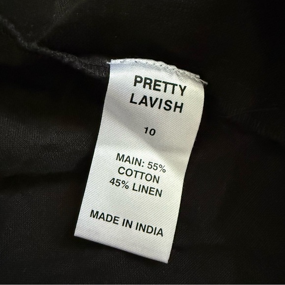 Pretty Lavish Black Cotton Linen Blend Mini Blazer Dress Sz 6 Editorial Capsule - Picture 7 of 8